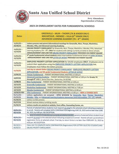 Lottery Enrollment English
